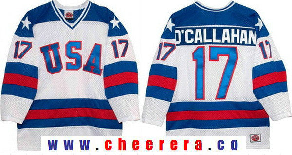 Jack O'Callahan Team USA Hockey white Throwback jersey
