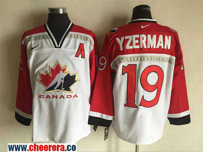 Team Canada white Throwback jersey