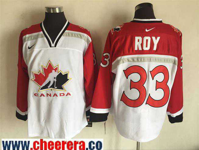 Team Canada white Throwback jersey