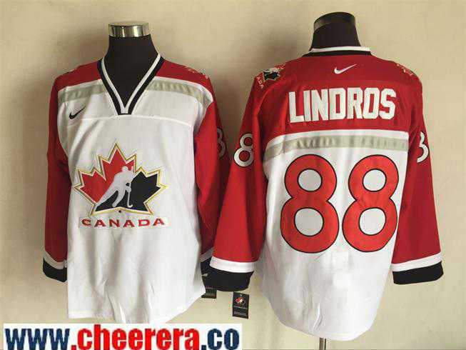 Team Canada white Throwback jersey