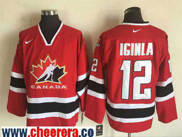 Team Canada red Throwback jersey