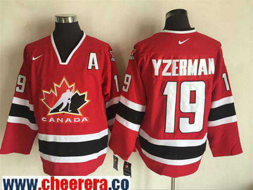 Team Canada red Throwback jersey