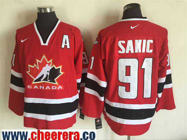 Team Canada red Throwback jersey