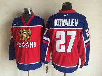 Team Russia red Throwback jersey