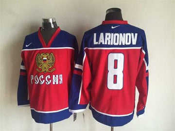 Team Russia red Throwback jersey