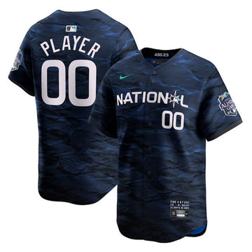 Custom MLB All-Star royal jersey
