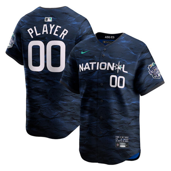 Custom MLB All-Star royal jersey