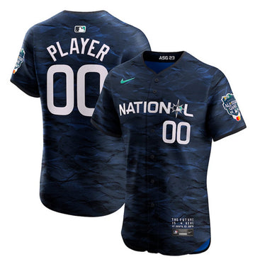 Custom MLB All-Star royal jersey