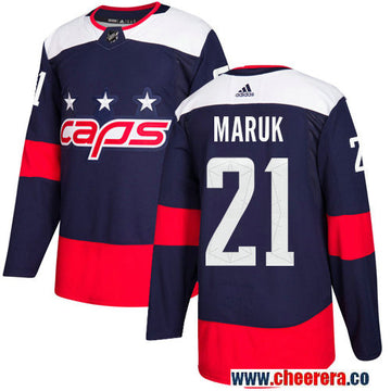 Adidas Dennis Maruk Washington Capitals navy Stadium Series jersey