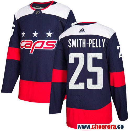 Adidas Devante Smith-Pelly Washington Capitals navy Stadium Series jersey