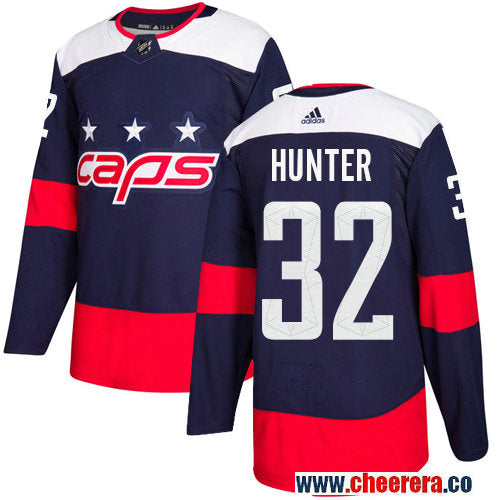 Adidas Dale Hunter Washington Capitals navy Stadium Series jersey