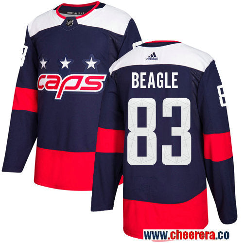Adidas Jay Beagle Washington Capitals navy Stadium Series jersey
