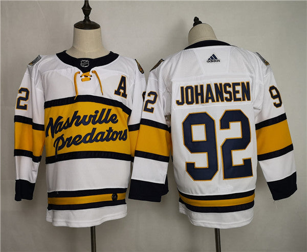 Adidas Ryan Johansen Nashville Predators white jersey