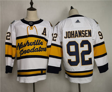 Adidas Ryan Johansen Nashville Predators white jersey
