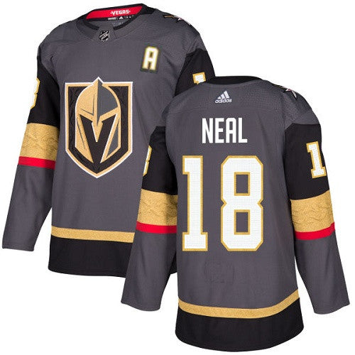 Adidas James Neal Vegas Golden Knights gray Authentic jersey