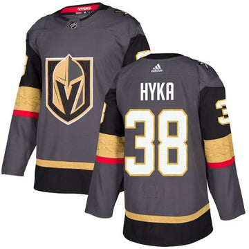 Adidas Tomas Hyka Vegas Golden Knights gray Authentic jersey