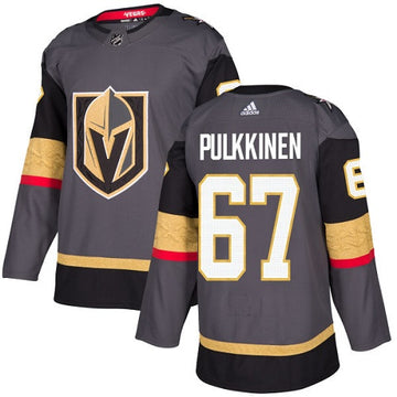 Adidas Teemu Pulkkinen Vegas Golden Knights gray Authentic jersey