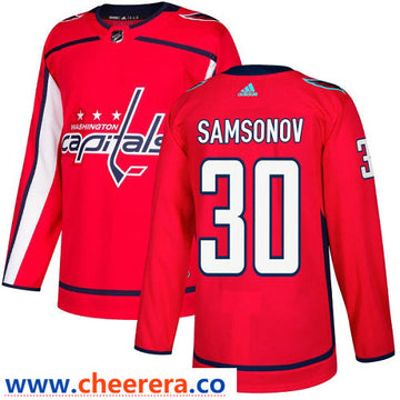 Adidas Ilya Samsonov Washington Capitals red Authentic jersey