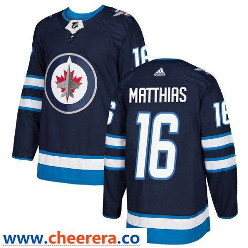 Adidas Shawn Matthias Winnipeg Jets navy Authentic jersey