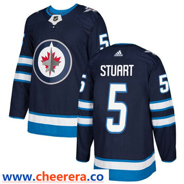 Adidas Mark Stuart Winnipeg Jets navy Authentic jersey