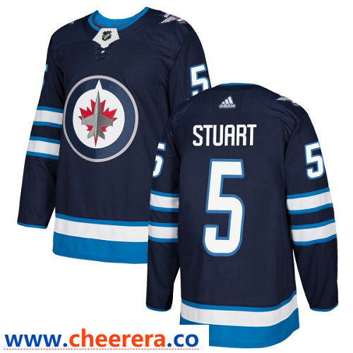 Adidas Mark Stuart Winnipeg Jets navy Authentic jersey