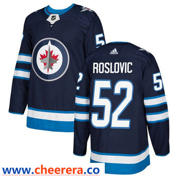 Adidas Jack Roslovic Winnipeg Jets navy Authentic jersey