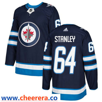 Adidas Logan Stanley Winnipeg Jets navy Authentic jersey