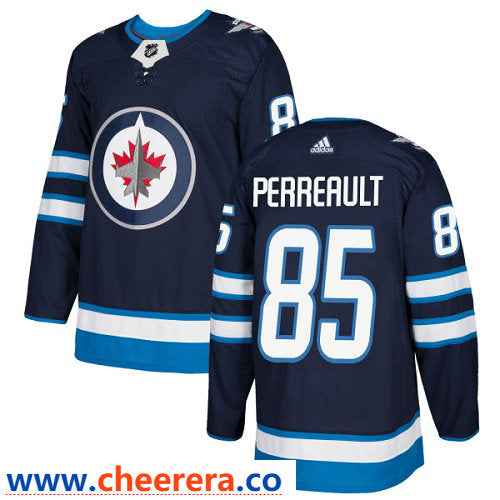 Adidas Mathieu Perreault Winnipeg Jets navy Authentic jersey