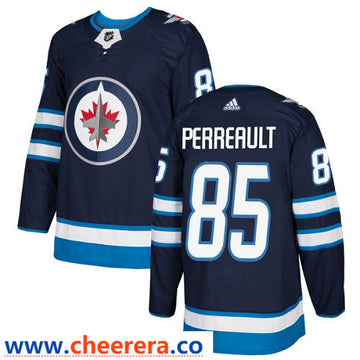 Adidas Mathieu Perreault Winnipeg Jets navy Authentic jersey
