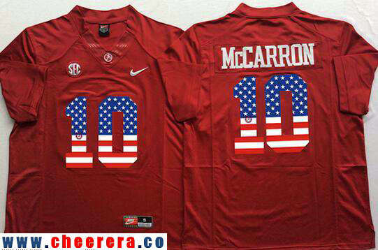 AJ McCarron Alabama Crimson Tide red Fashion jersey
