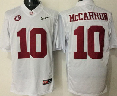 AJ McCarron Alabama Crimson Tide white Limited jersey