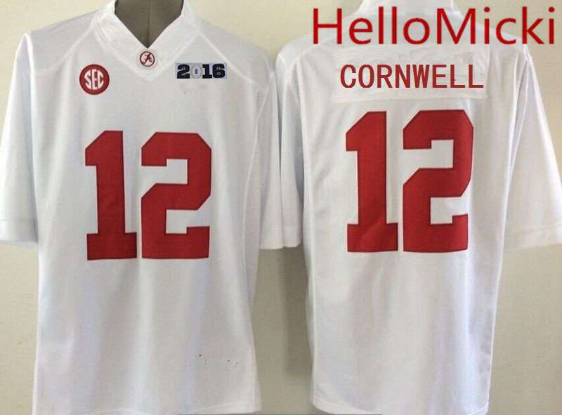 David Cornwell Alabama Crimson Tide white Limited jersey