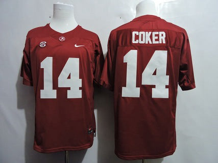 Jake Coker Alabama Crimson Tide red jersey