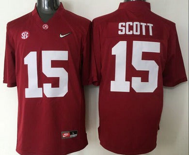JK Scott Alabama Crimson Tide red Limited jersey