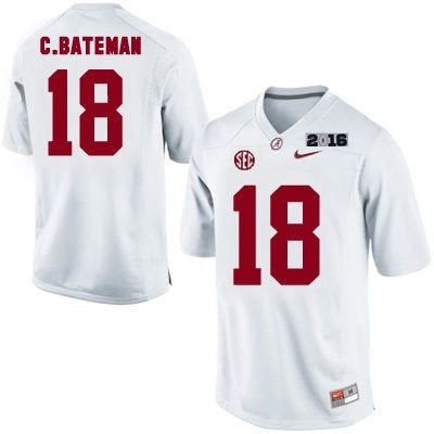 Cooper Bateman Alabama Crimson Tide white Limited jersey