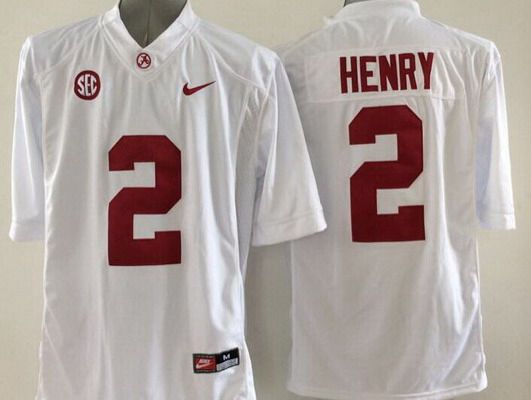 Derrick Henry Alabama Crimson Tide white Limited jersey