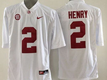 Derrick Henry Alabama Crimson Tide white Limited jersey