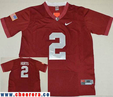 Jalen Hurts Alabama Crimson Tide red jersey
