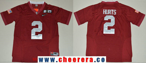 Jalen Hurts Alabama Crimson Tide red Limited jersey