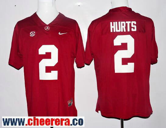 Jalen Hurts Alabama Crimson Tide red Limited jersey