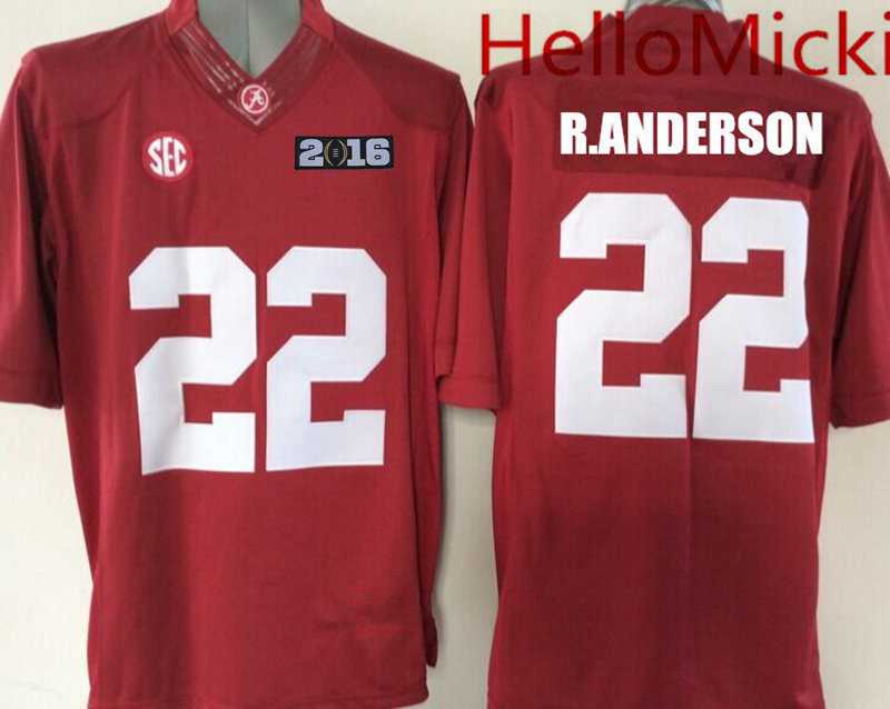 Ryan Anderson Alabama Crimson Tide red Limited jersey