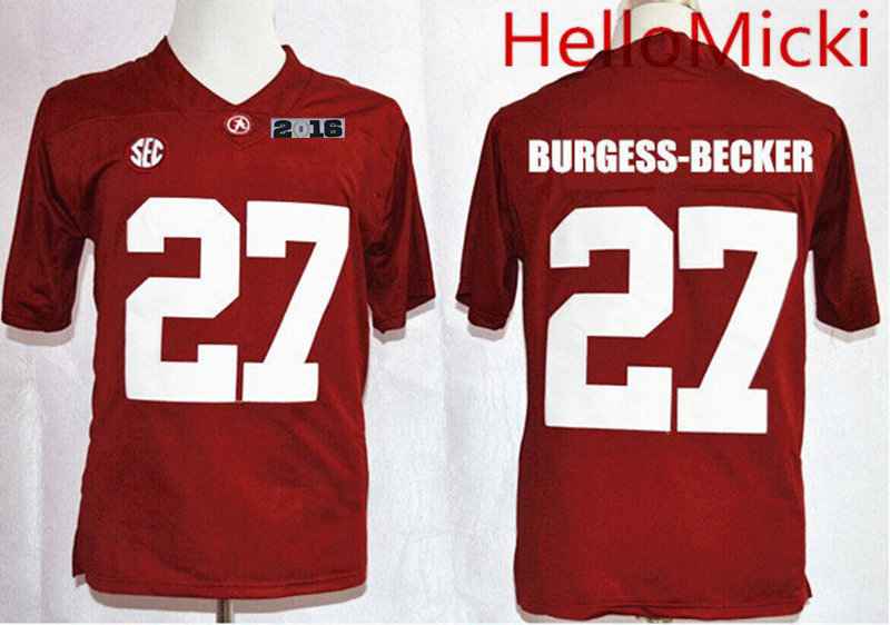 Shawn Burgess-Becker Alabama Crimson Tide red Limited jersey