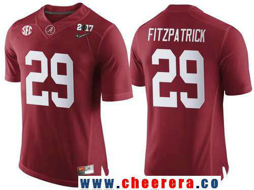 Minkah Fitzpatrick Alabama Crimson Tide red Limited jersey