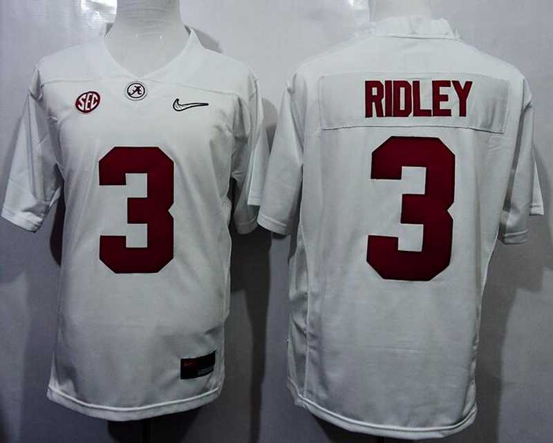 Calvin Ridley Alabama Crimson Tide white Limited jersey