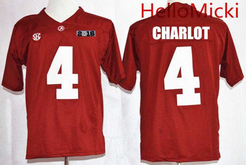 Daylon Charlot Alabama Crimson Tide red Limited jersey