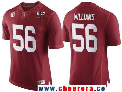 Tim Williams Alabama Crimson Tide red Limited jersey