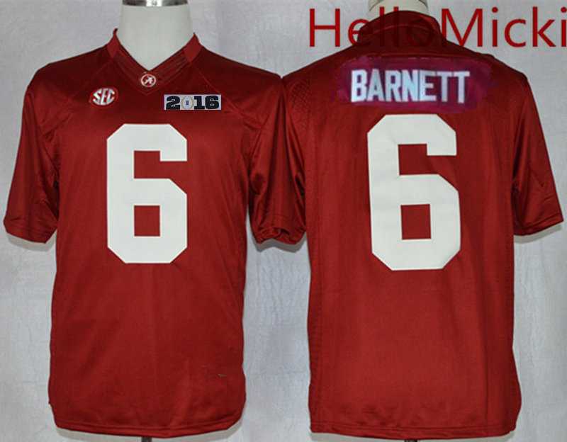 Blake Barnett Alabama Crimson Tide red Limited jersey