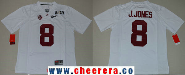 Julio Jones Alabama Crimson Tide white Limited jersey