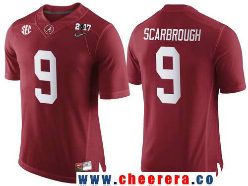Bo Scarbrough Alabama Crimson Tide red Limited jersey