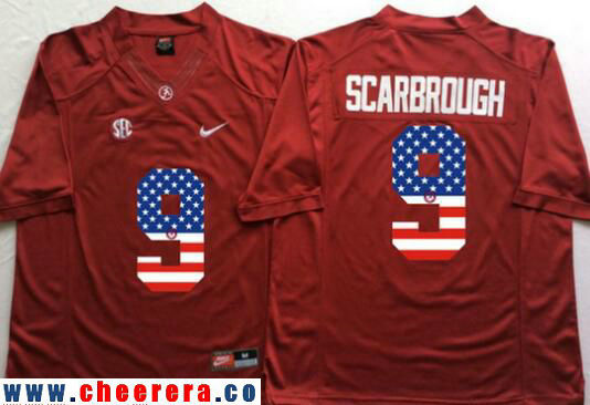 Bo Scarbrough Alabama Crimson Tide red Fashion jersey